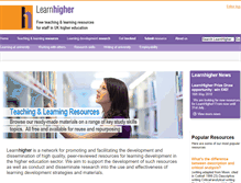 Tablet Screenshot of learnhigher.ac.uk